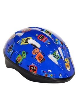 Capstone Toddler Bike Helmet - Blue Robot NWOT